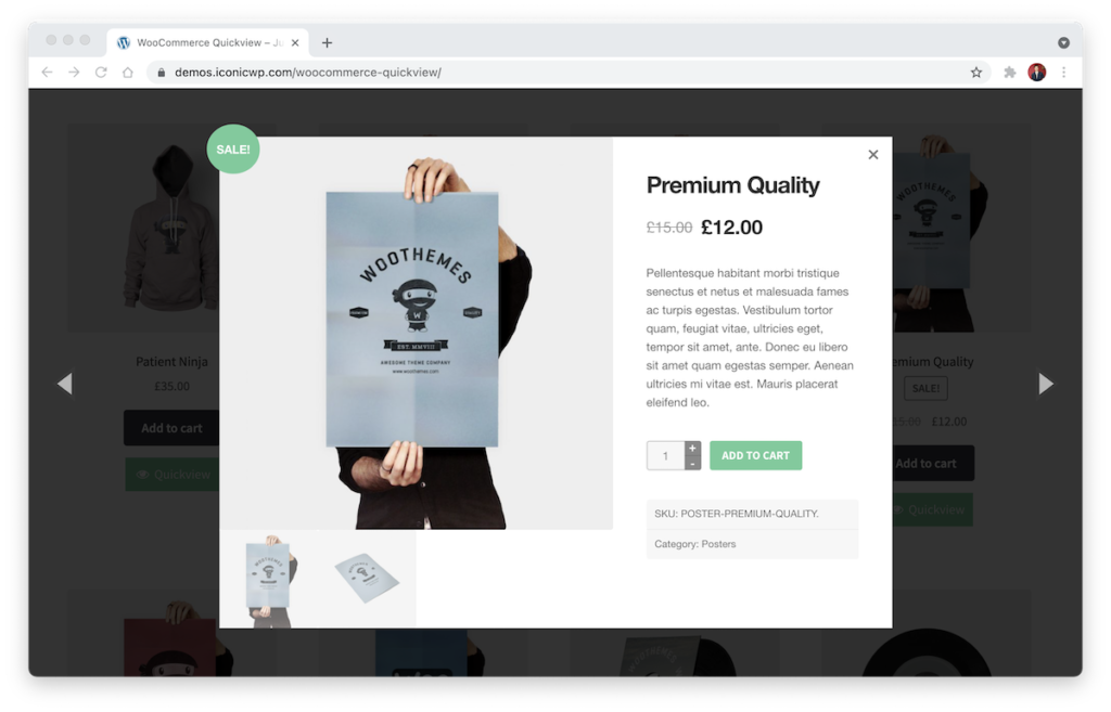 WooCommerce Quickview Gallery