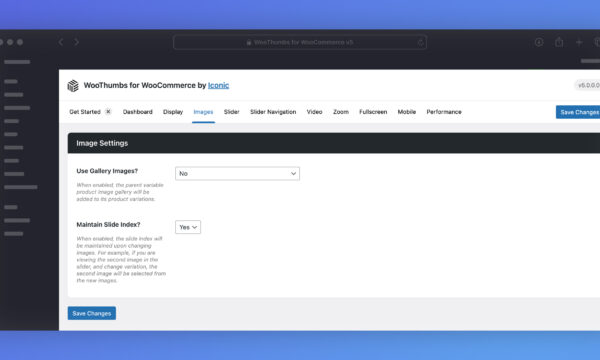woothumbs images settings