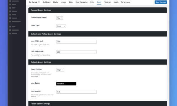 woothumbs zoom settings
