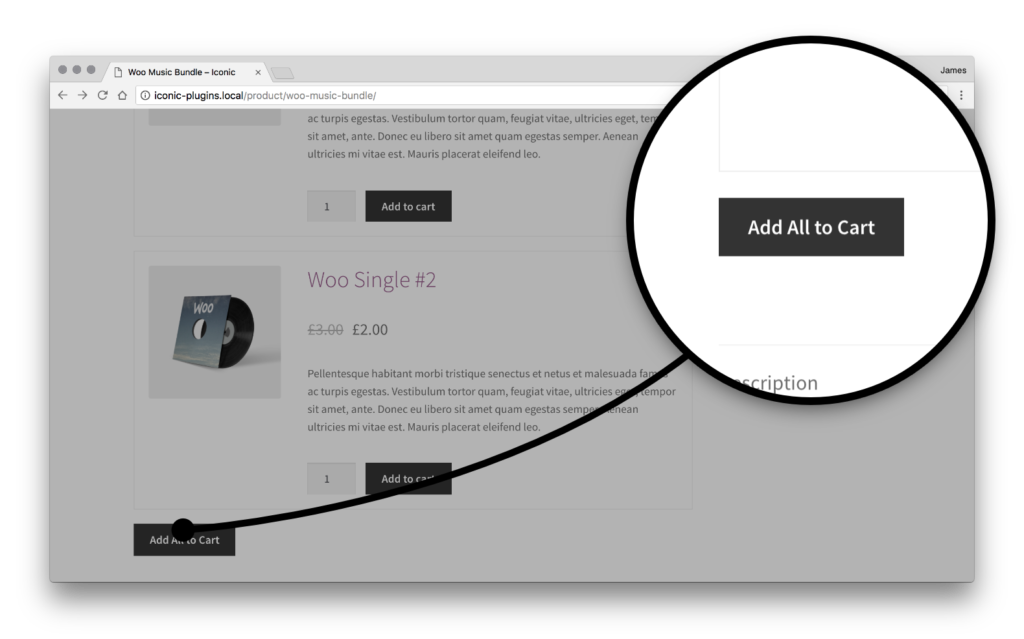 add to cart woocommerce bundled product