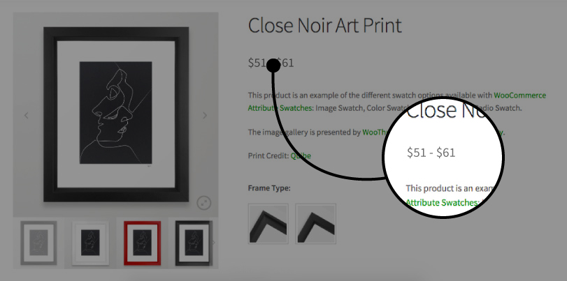 variable price range