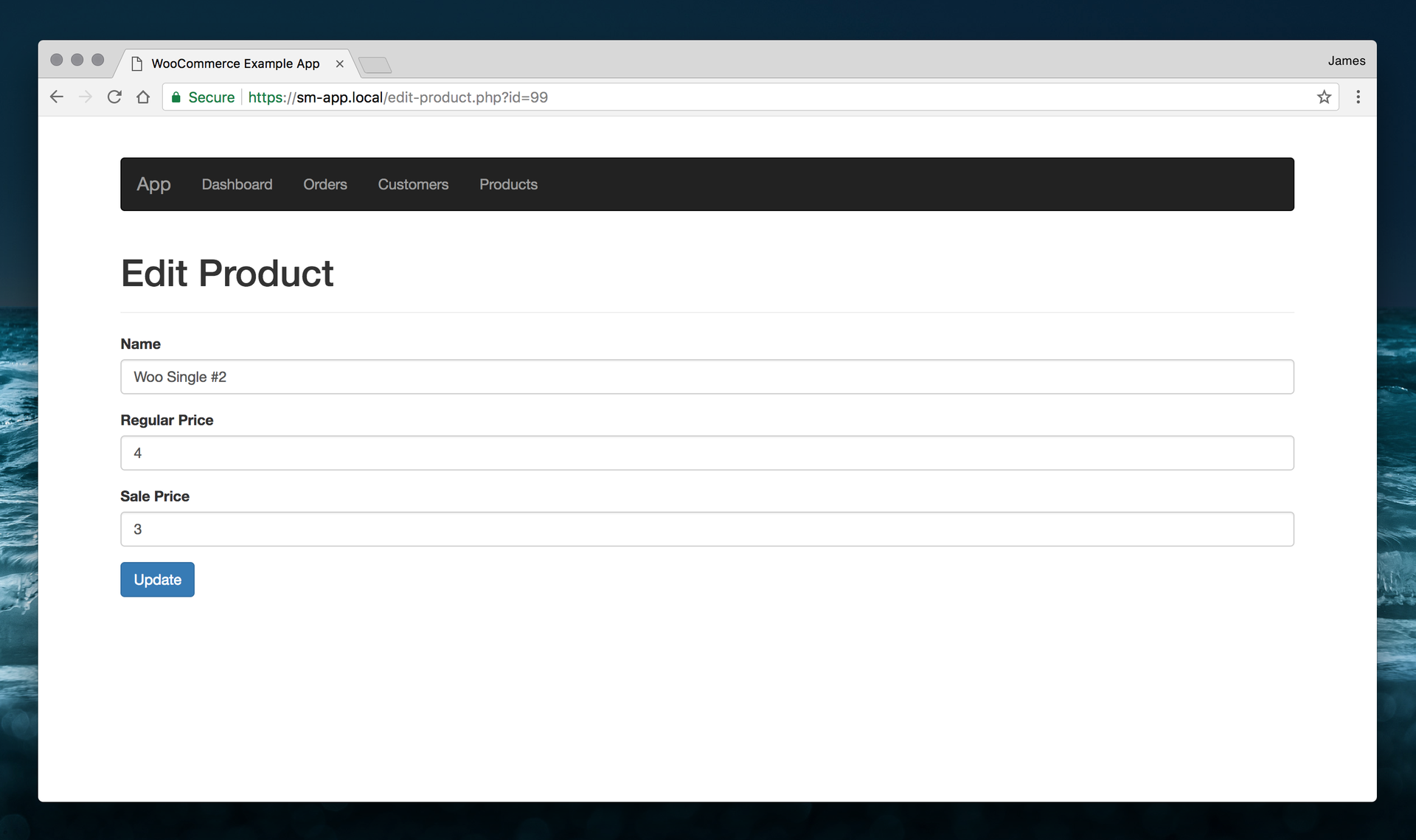 Edit product via the WooCommerce API
