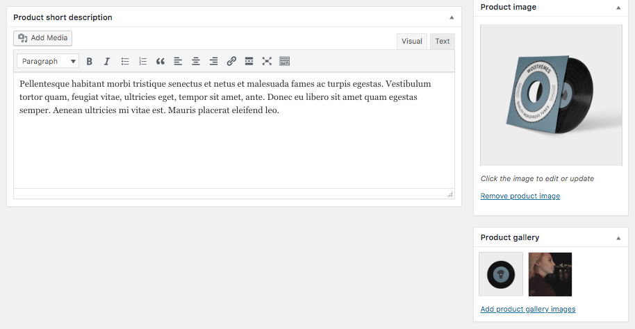 woocommerce featured video