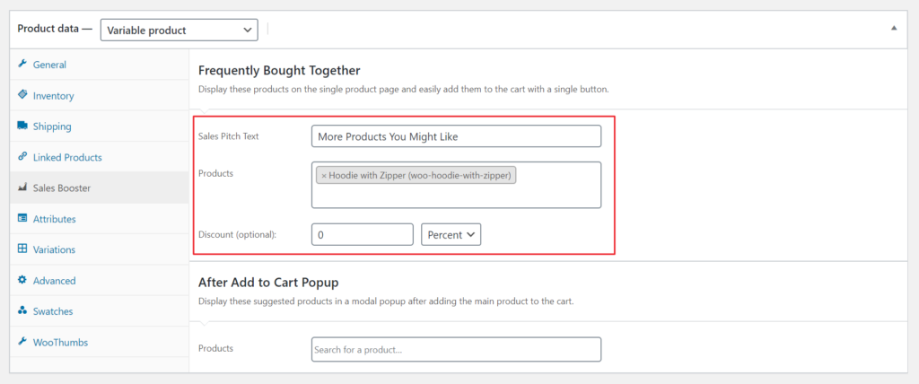 Frequently bought together products