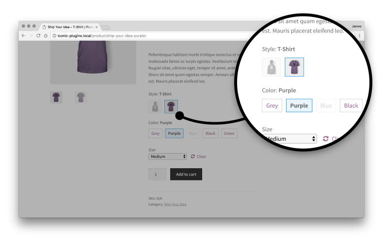 woocommerce extensions variations