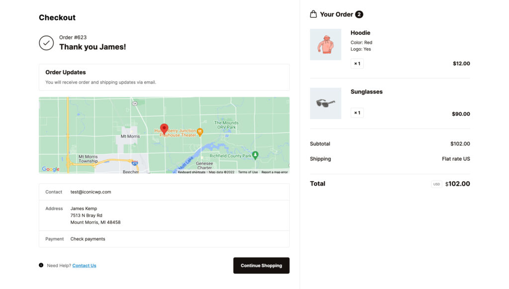 The Flux Thank You Page for WooCommerce
