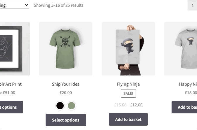 variation swatches woocommerce