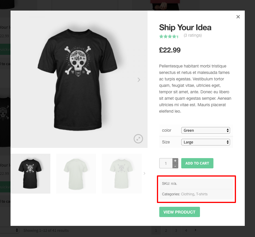 Product meta after price