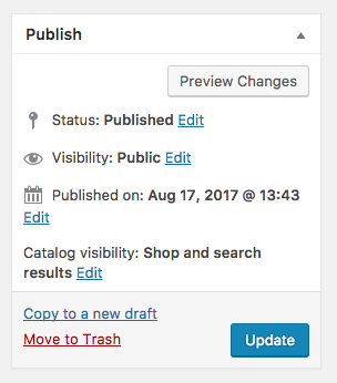 Publish product