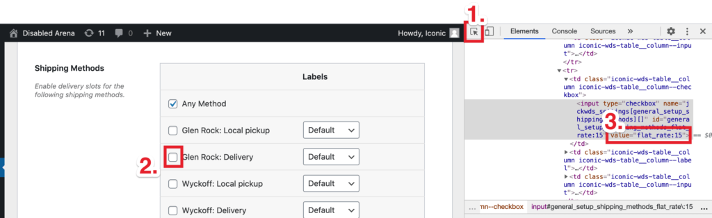Applying a shipping method