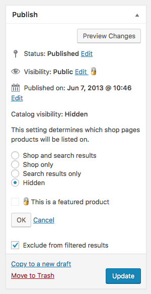 exclude from filtered results