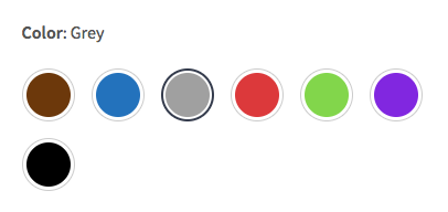 Example of color attribute