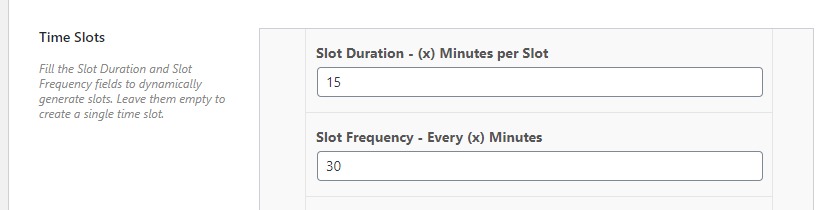 slot duration and frequency