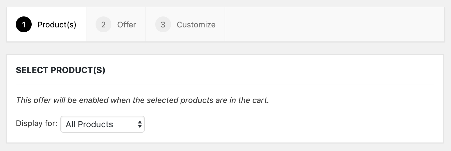 tabbed sections for sales booster