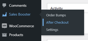 order bump after checkout