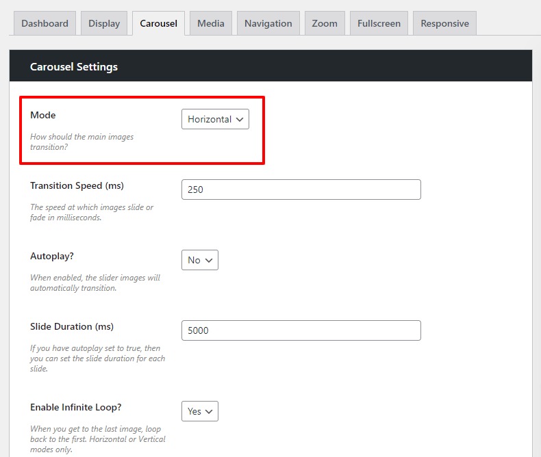 thumbnail transition effect