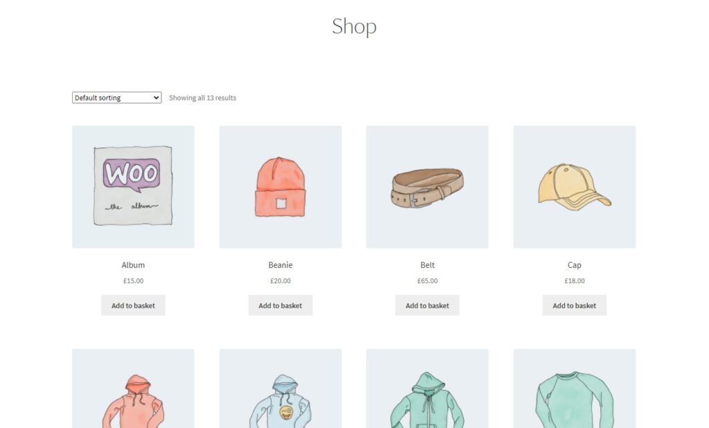 WooCommerce no sidebar