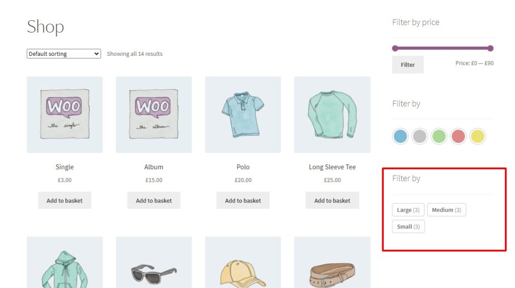 text buttons attributes