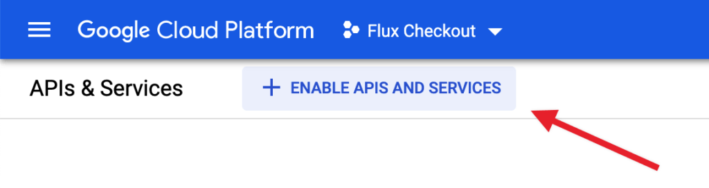 enable APIS and services