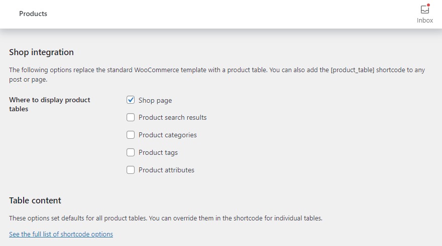 display woocommerce product list view