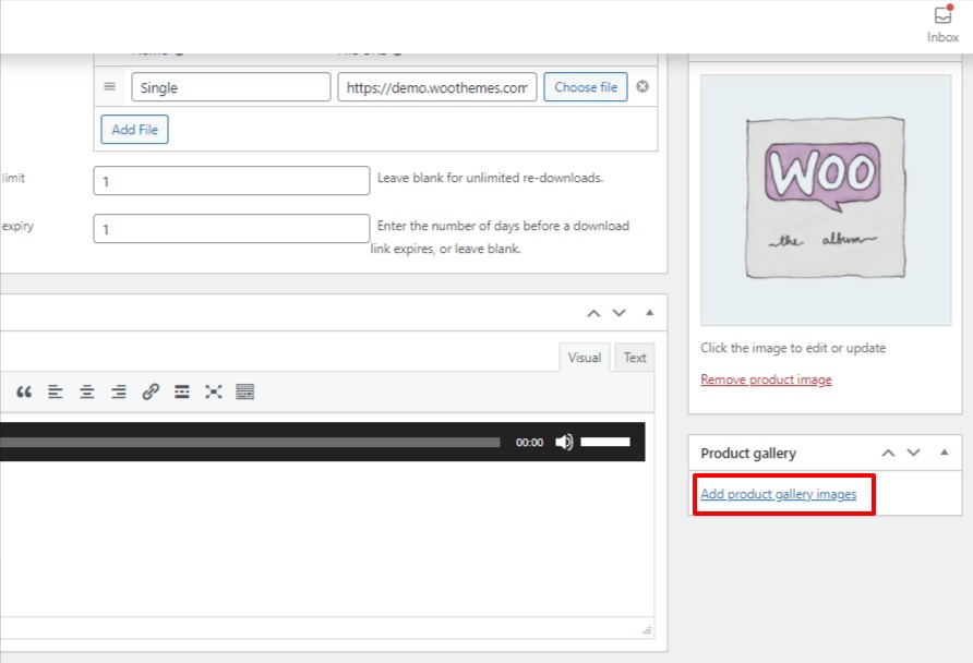 Add product gallery image
