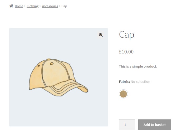 Global attribute swatch woocommerce