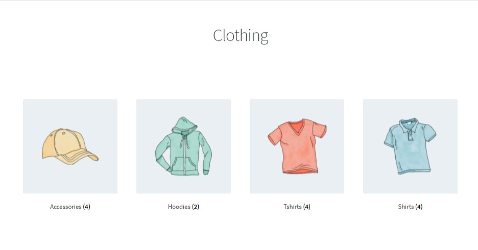 subcategories woocommerce