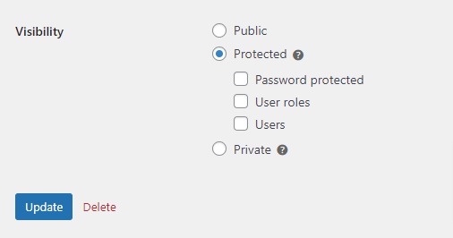 category visibility WooCommerce