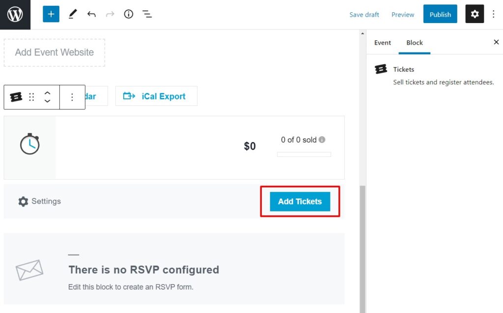 add tickets woocommerce