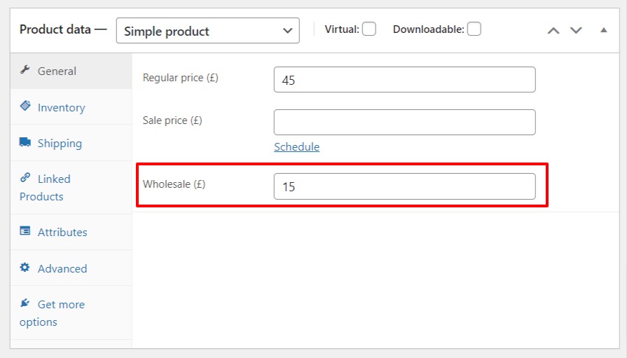 product based pricing woocommerce