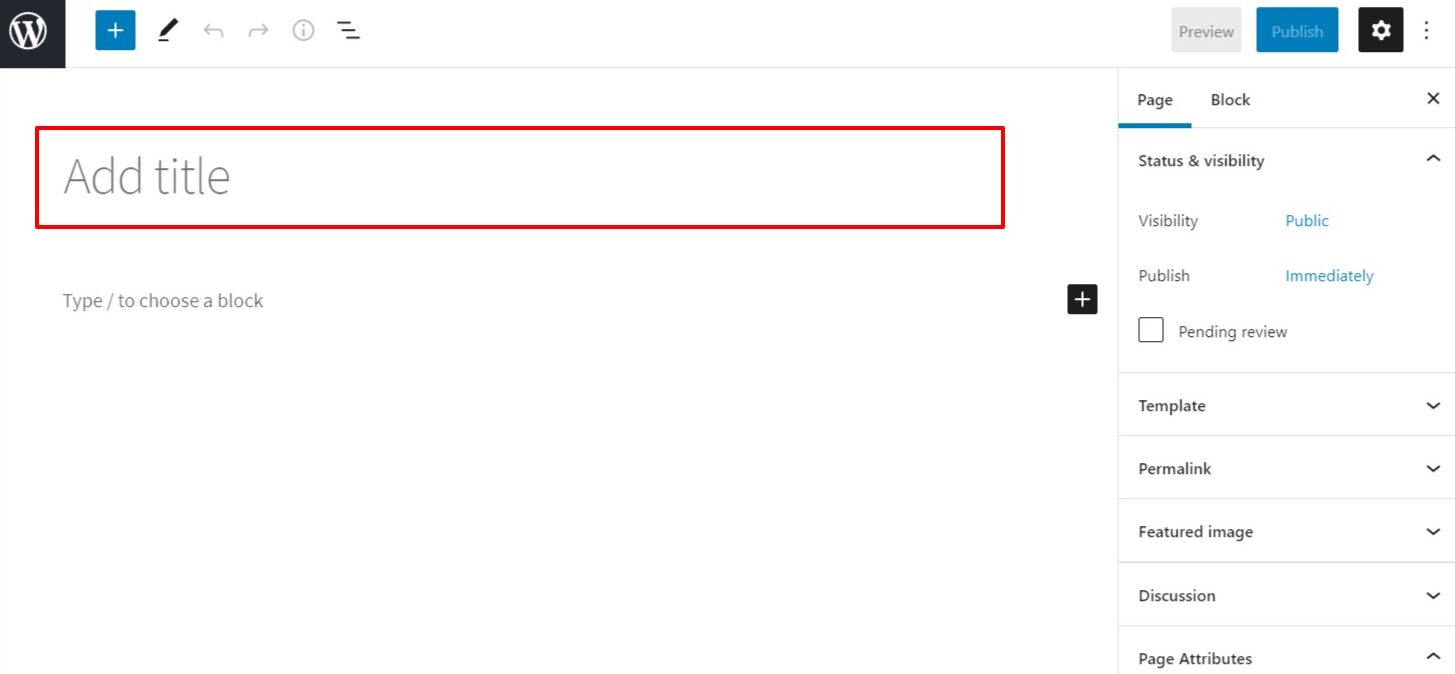title field wordpress