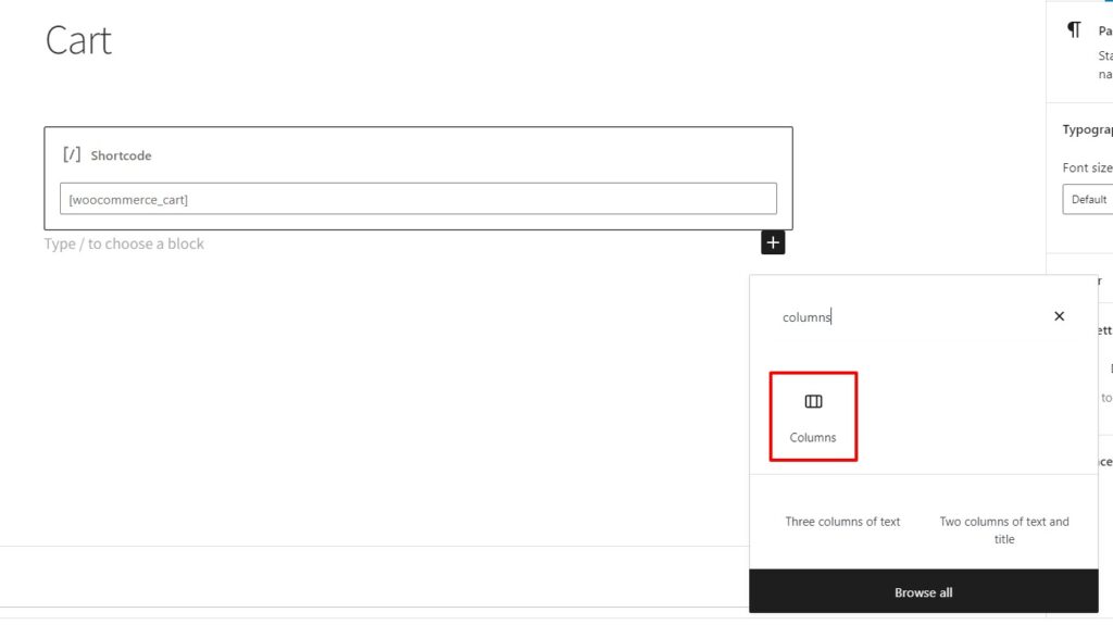 add columns wordpress
