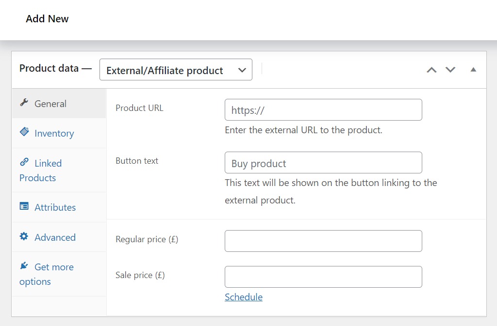 affiliate product type woocommerce