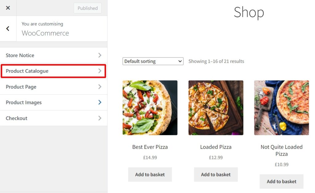 customize product catalog