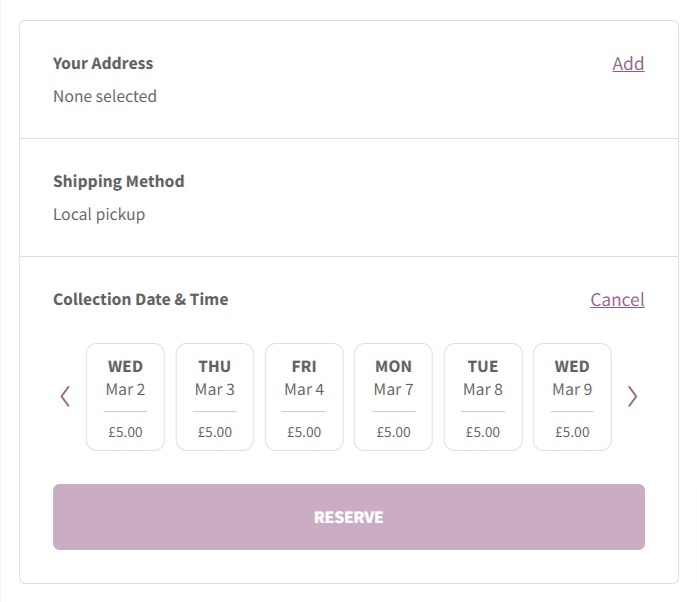 woocommerce reservation calendar