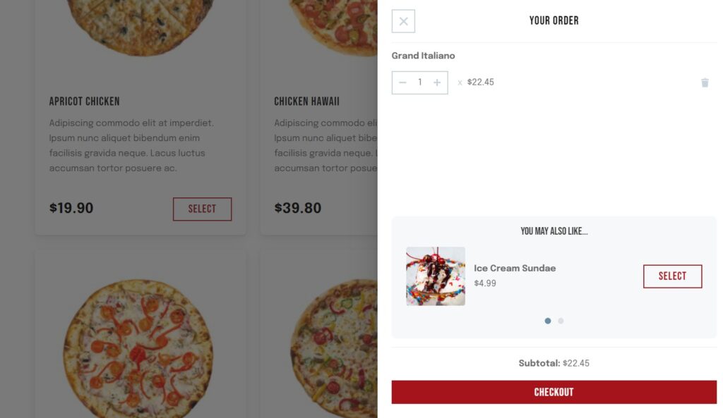 upsell woocommerce cart