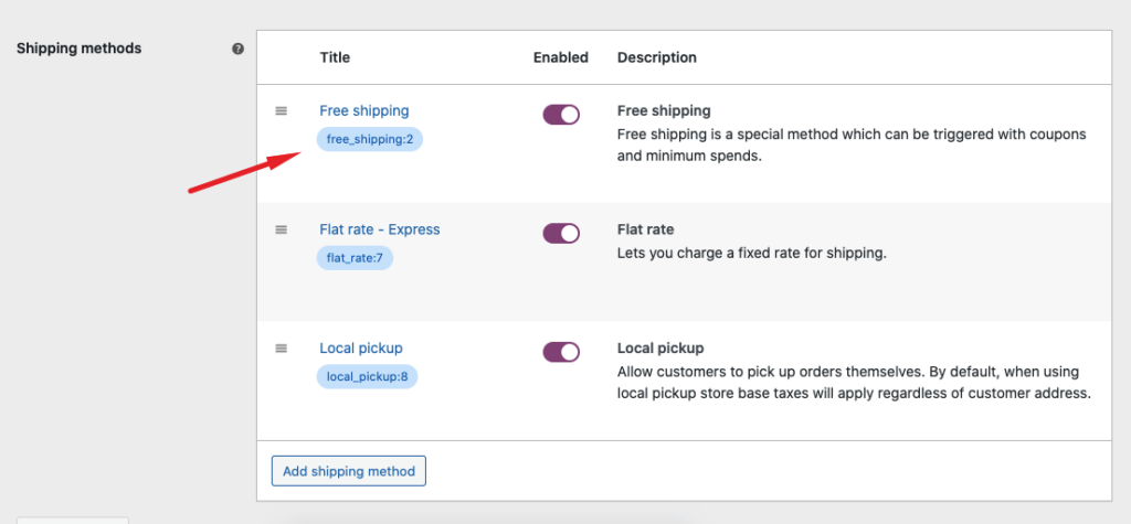 shipping method creation