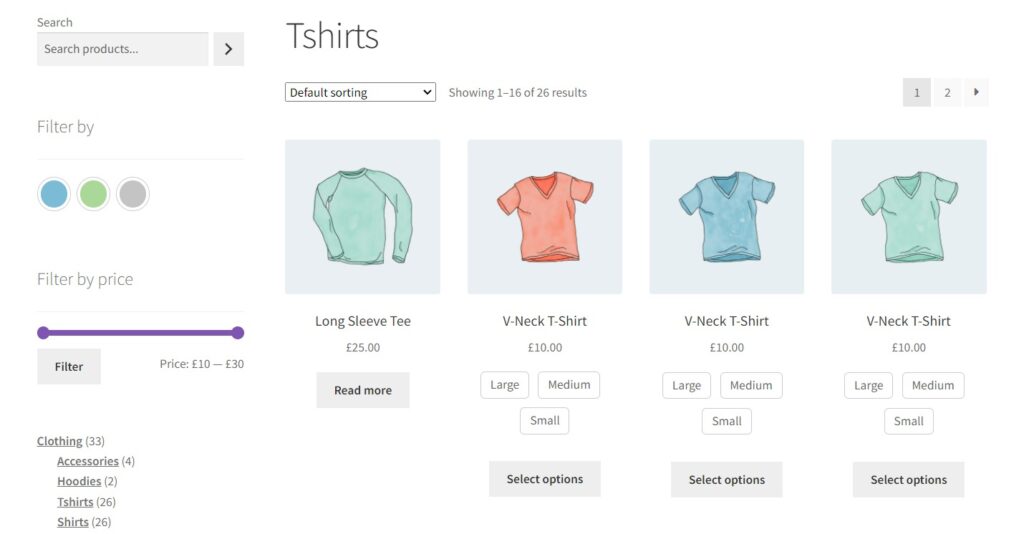 edit woocommerce shop page