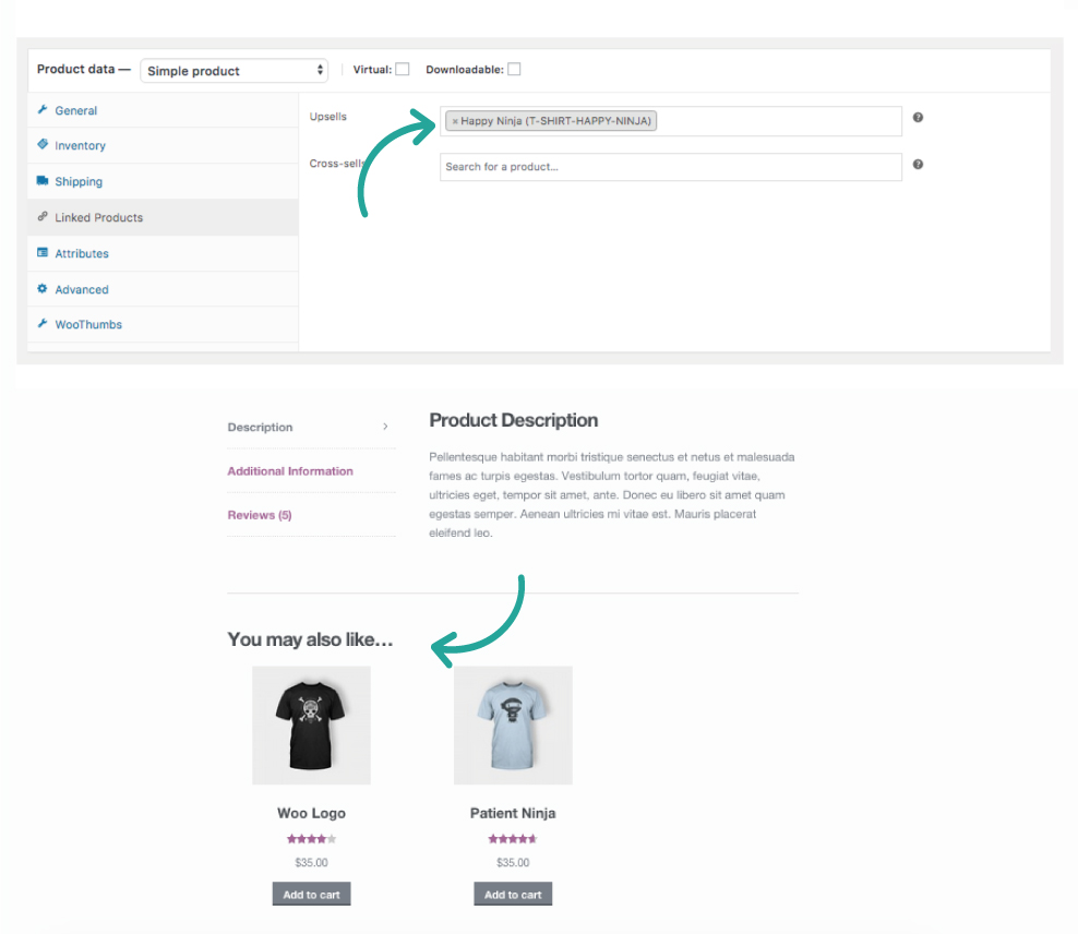 woocommerce upsell