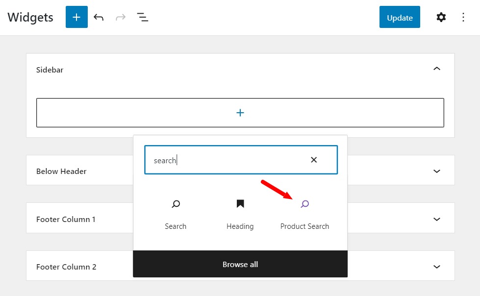 add product search wordpress