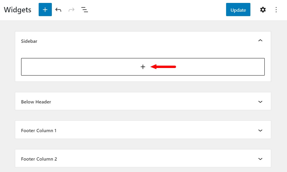 add sidebar widget woocommerce