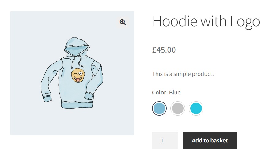 linked variation swatches woocommerce