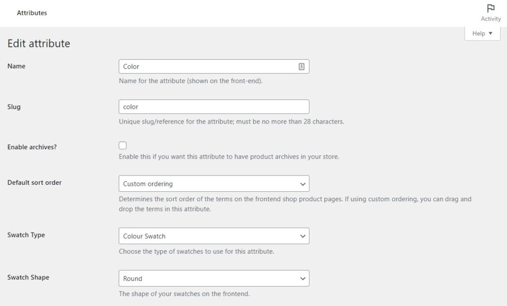 add new attribute woocommerce