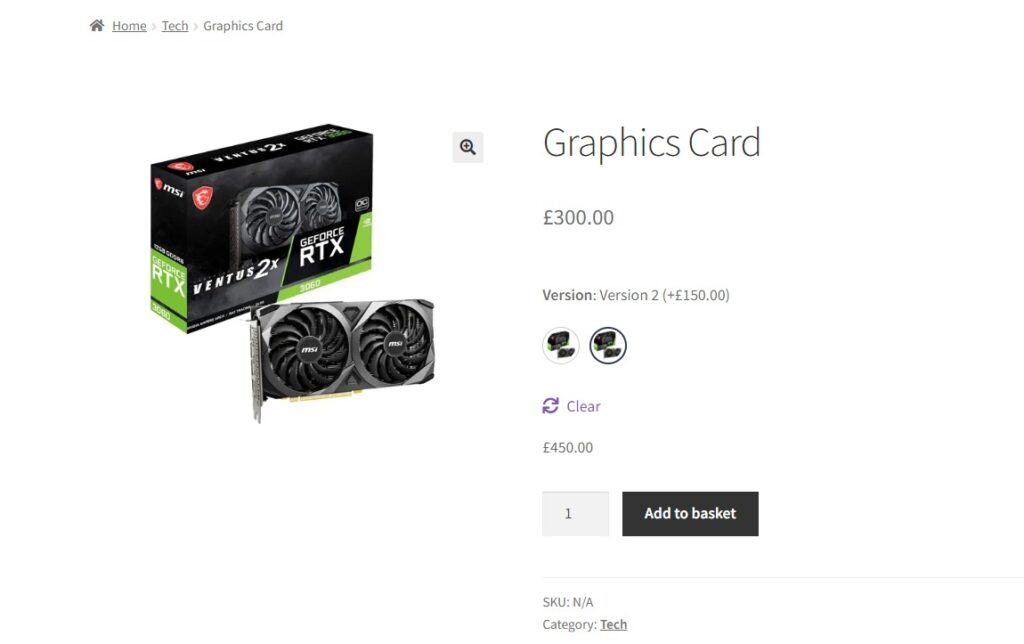 tech item attribute fee