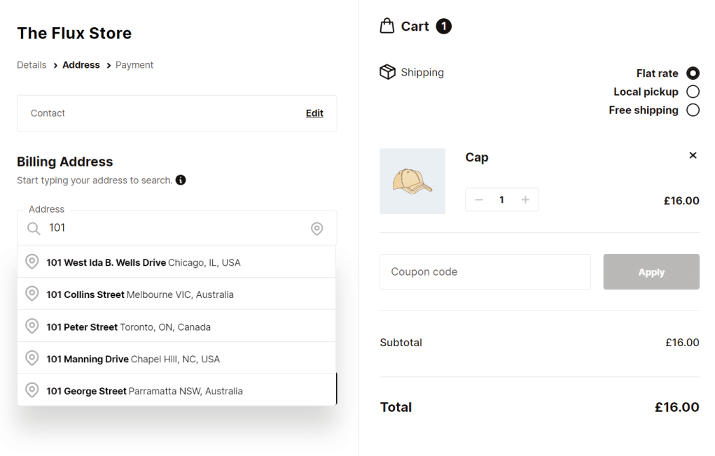 address autocomplete woocommerce