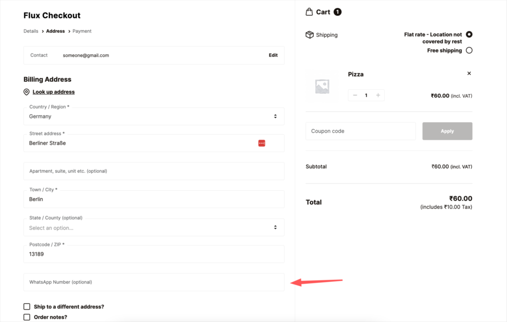 custom checkout field woocommerce
