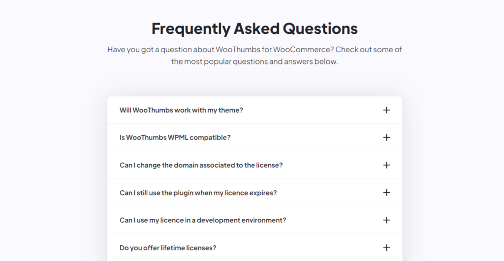 FAQ Woothumbs