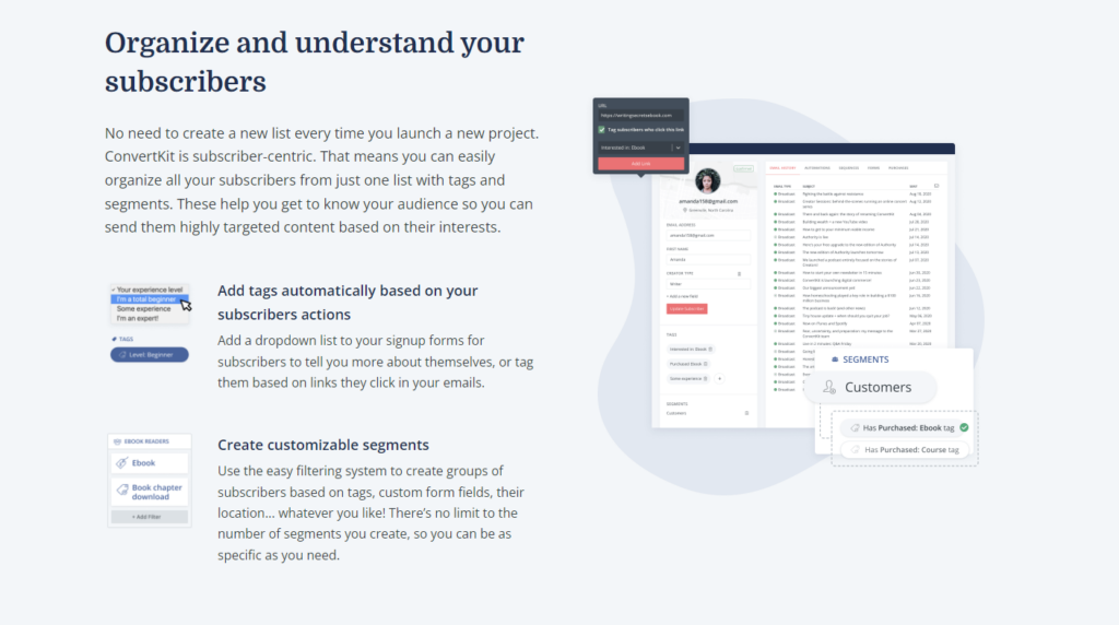 email segments convertkit