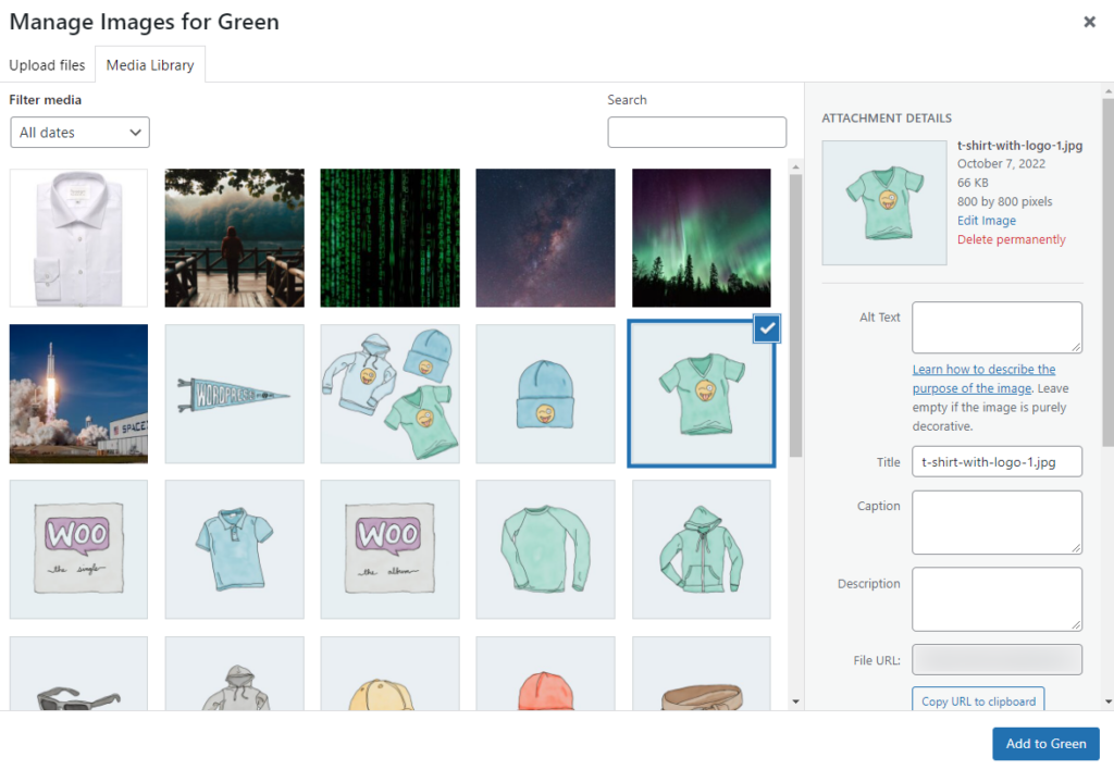 add attribute image woothumbs
