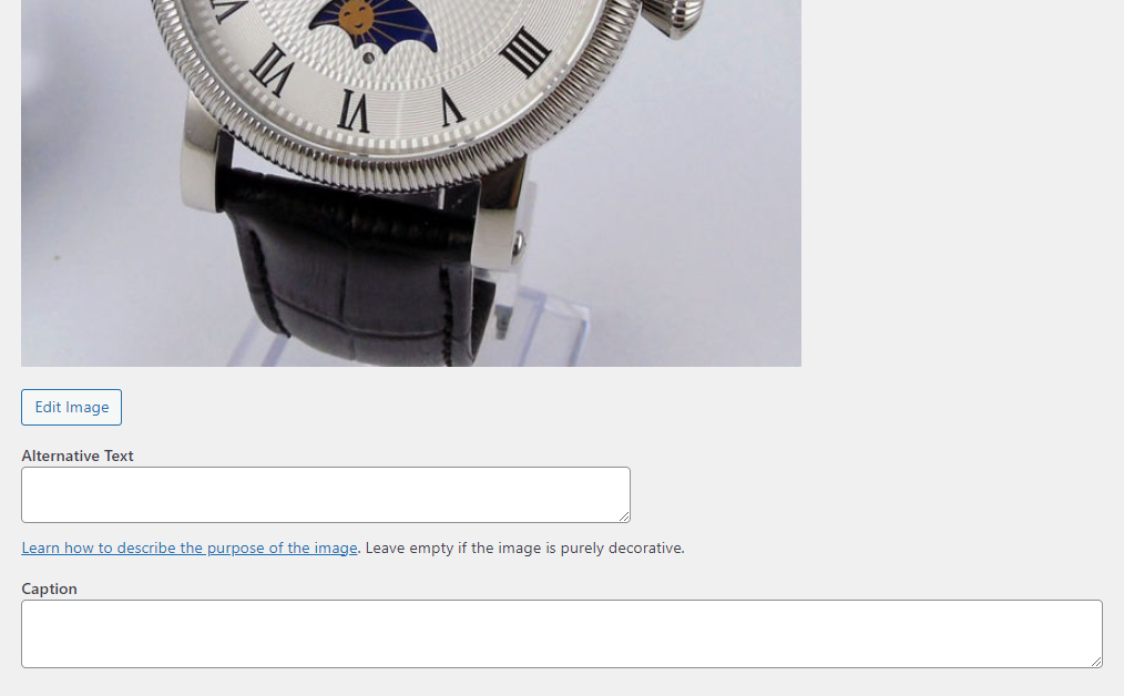 edit media page caption woothumbs